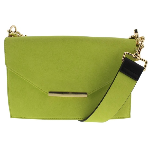 Handbags - INC Women Handbag Green Faux Leather Crossbody Bag
